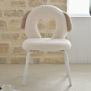 AAH Home - Dining Chair - White - Sherpa