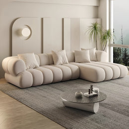 AAH Home Fleece Fabric Overstuffed Multifunction Sofa set for Livingroom Office