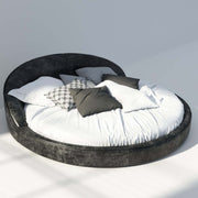 AAH Home - Bed Frame - Black - Velvet