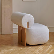 AAH Home - Lounge Chair - Cream - Sherpa