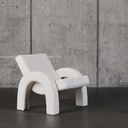 AAH Home - Lounge Chair - Cream - Sherpa