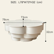 AAH Home - Coffee Table - Cream - Marble