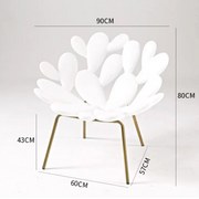 AAH Home - Lounge Chair - Natural - Metal