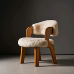 AAH Home - Dining Chair - Cream - Sherpa