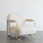 AAH Home - Lounge Chair - Beige - Velvet