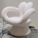 AAH Home - Lounge Chair - White - Velvet