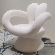 AAH Home - Lounge Chair - White - Velvet