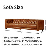 AAH Home Modern PU Leather Sofa Set for Living Room,Office