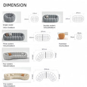 AAH Home Light Luxury Fabric Sofa set for Livingroom