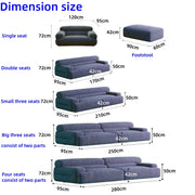 AAH Home Fleece Fabric Overstuffed Multifunction Cloud shaped Sofa Chair set for Livingroom Office