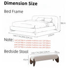 AAH Home - Bed Frame - Cream - Sherpa