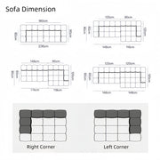 AAH Home Fleece Fabric Overstuffed Multifunction Cloud shaped Sofa Chair set for Livingroom Office